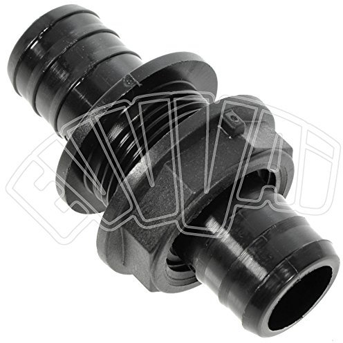 25 MM X 1 - RACCORDO PASSAPARETE TUTTO UN PEZZO DRITTO CON GHIERA PER DISERBO