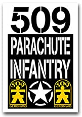 Aufkleber/Sticker 509th Parachute Infantry Airborne Regiment PIR 5x7cm A2635