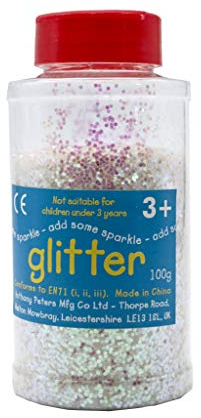 Glitter | 100 Gram tub | Shaker lid for Easy Pouring | Arts and Crafts | Glitter Art | Pearl
