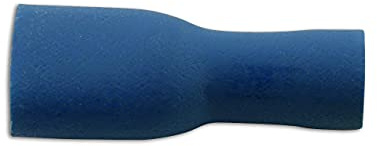 CONNECT 30173 Buchse, vollisoliert, zum Aufstecken, 6,3 mm, Blau, 100 Stück