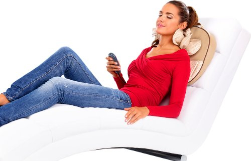newgen medicals Massagegeräte: Massagekissen für Nacken, Schultern, Rücken (Shiatsu-Massage Entspannungskissen, Massagekissen für Rücken und Beine, Fuss Massager)