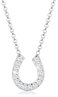 Elli Damen Halskette 925 Sterling Silber Zirkonia