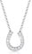 Elli Halskette Damen Hufeisen Anhänger Talisman Glück mit Zirkonia Kristallen in 925 Sterling Silber