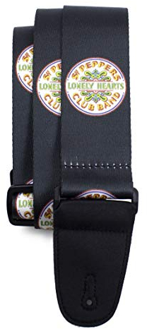 Perri's Leathers Ltd. - The Beatles - Gitarrengurt - Sgt. Pepper's Lonely Hearts Club Band - Offizielles Lizenzprodukt - Einstellbar - Für Akustik-/Bass-/Elektrogitarren - Hergestellt in Kanada (LPCP-6083)