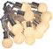 Qbis Fairy Lights Battery Powered with 16 Mini Bulbs on Clear Cable with Timer, Opaque, Bedroom Fairy Lights