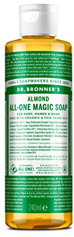 Dr Bronner's - Almond Pure-Castile Liquid Soap, 237ml Bottle