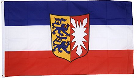 Flaggenfritze Fahne/Flagge Deutschland Schleswig-Holstein + gratis Sticker