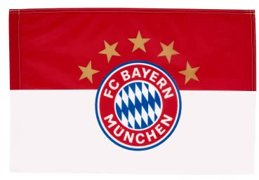 FC Bayern München Fahne - 5 Sterne Logo - 90 x 60 cm Flagge