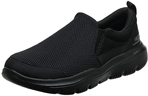 Skechers Performance GO WALK EVOLUTION ULTRA IMPECCABLE, Zapatillas sin cordones para Hombre, Black Textile, 41 EU