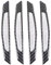 ZYTC 4pc Car Door Open Sticker Reflective Tape carbon fiber waterproof Stickers night Safety Warning Auto Decal Door Sticker(White)