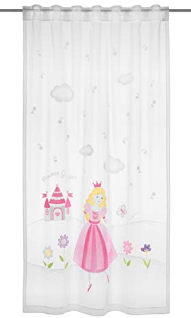 Clever-Kauf-24 Fertigschal Prinzessin | BxH 140x245cm | mit verdeckten Schlaufen | fürs Kinderzimmer |