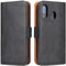 Bozon Galaxy A40 Hülle, Leder Tasche Handyhülle für Samsung Galaxy A40 Schutzhülle Flip Wallet mit Ständer und Kartenfächer/Magnetverschluss (Schwarz)