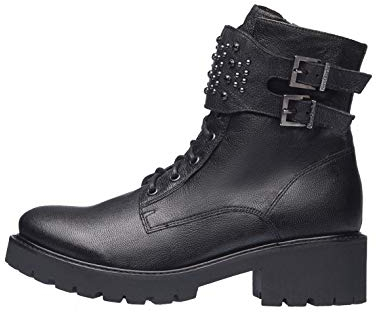 Nero Giardini A909821D Biker-Boots Für Damen Aus Leder - Schwarz 36 EU
