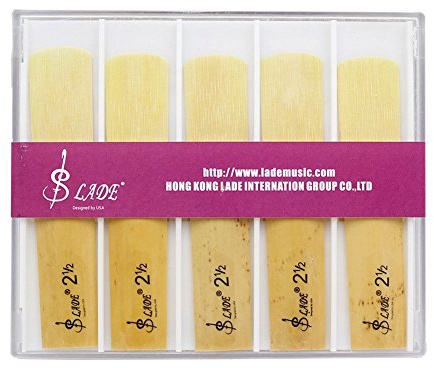 Ersatz Reeds f¡§1r Alto Saxophon - 10 St¡§1ck Bambus Saxophon Bl?tter St?rke 2,5 - Instrumentenzubeh?r