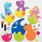 Baker Ross Dinosaurier-Ei-Magnet-Bastelsets, für Kinder-Kunsthandwerksprojekte (8 Stück), Mittel