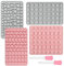 Molde de silicona 4 Paquetes Moldes para Caramelos,Moldes Gominolas silicona,Pequeña Cubitera Hielo Moldes Formar Molde para Hornear para Hacer Chocolate, Pastel, Gelatina