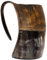 Vero Fatto a mano Corno Viking Per bere Mug Coppe Birra birra Calice Vino Game of Thrones Boccale Mead Medievale In tela di juta Regalo Tumbler corno di bue Bicchiere Vasi (6 pollici, Rigato)