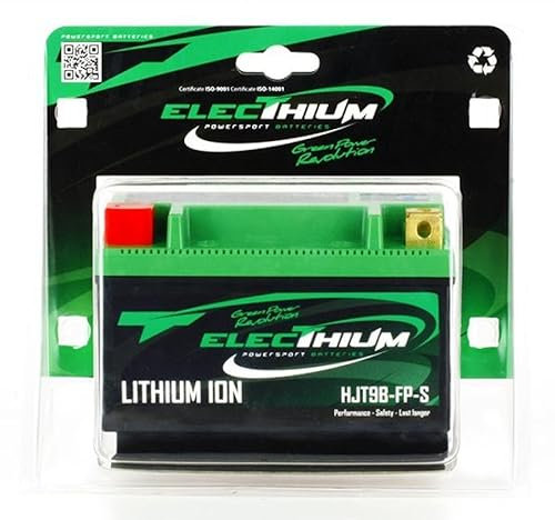Batterie Lithium Electhium compatible avec Moto Ducati 1299 Panigale S 2015 à 2016 YT9B-BS / HJT9B-FP-S / 12.8V 3Ah