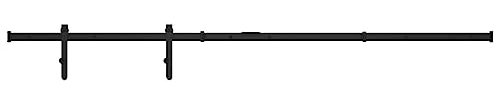 vidaXL Kit Mini Anta Scorrevole Armadio in Acciaio al Carbonio 200 cm, guida porta, meccanismo porta, telaio porta, guida porta scorrevole