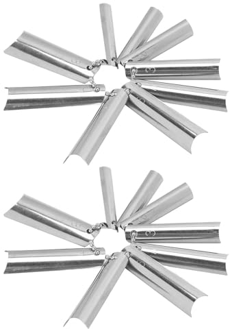 18-teiliges French-Cutter für Nägel, French-Maniküre, 9 Größen, Einzelspitzen, tiefes C-förmiges Cutter-Werkzeug, Nagelkantenschneider, French-Tip-Cutter