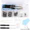 530PCS Spectacles Glasses Repair Tool Kit with Mini Screwdriver, Screws Nut, Silicone Nose Pads, Glasses Cloth, Tweezer