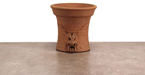 Palatina Werkstatt hoher Blumentopf Blumenkübel aus Terracotta | frostfester Pflanzgefäß Pflanztopf Deko für Innen Außen (S)