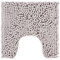 PANA® Chenille WC Vorleger mit U-Ausschnitt für Klo (45x45 cm) • Rutschfester Klo Vorleger mit Ausschnitt • Badezimmer-Teppich Toilette • Bad-Vorleger waschbar • Farbe: Beige