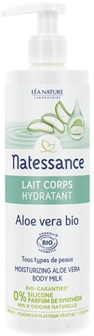 Natessance Feuchtigkeitsspendende Körperlotion Aloe Vera, Bio, 400 ml