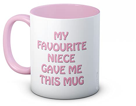 My Favourite Niece Gave Me This Mug - Funny Ceramic Coffee Mug (Pink)