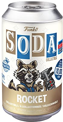 Funko Vinyl SODA: Rocket Raccoon - Beflockt Chase. - (Styles May Vary) - Marvel Comics - Vinyl-Sammelfigur - Geschenkidee - Offizielle Handelswaren - Spielzeug Für Kinder und Erwachsene