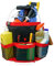 Bucket Idea Eimer zum Waschen, Werkzeug für Gartengeräte, passend für 1,9 bis 1,8 l Eimer (rot)