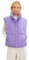 TOM TAILOR Denim Damen 1034127 Loose Fit Pufferweste, 31305-Digital Purple, l