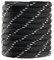 CCSOFTIME Cordones Redondos para Zapatos de Botas de Trabajo de Seguridad de Trekking,Cordon para Botas Tipo Militares,Cordones Botas de Montaña Resistente y Duraderos,Negro Blancos 110cm