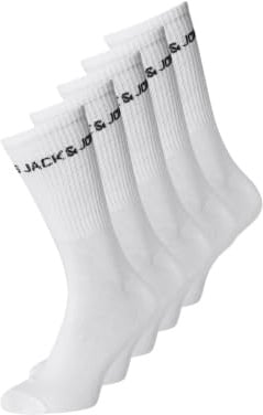 JACK & JONES Boys Tennis Socks Multipack Mid Cut Kids Breathable Running Soft Cotton