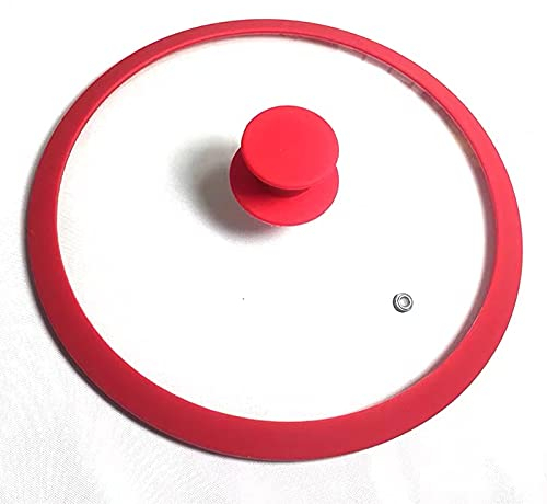 Couvercles universels en verre en silicone pour casseroles et poêles, avec rebord en silicone, couvercles de rechange pour casseroles, évent vapeur, couvercles multi-tailles lavables au lave-vaissel