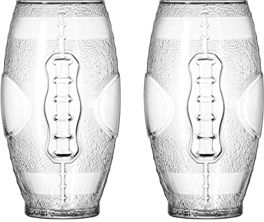 American Football Bierglas (2er Set) Super Bowl Football Geschenk