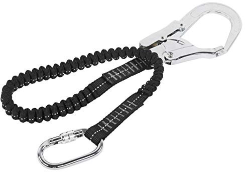 KIMISS Lavoro in Alto Singolo, Gancio Corda Elastica Anticaduta Cordino da Arrampicata Serafino Acciaio Grande Imbracatura di Sicurezza Corda di Sicurezza Cintura Wireman