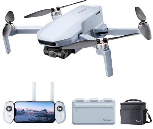Potensic ATOM SE Drones con cámara para adultos 4K EIS, HUB de carga paralela con 3 baterías