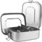 APACALI 2 contenitori per il pranzo in metallo, in acciaio inox, con scomparti, 1200 ml, a prova di perdite, in acciaio inox, con separazione e anello di tenuta, per il pranzo, per lavoro, escursioni