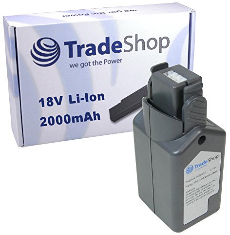 Trade-Shop Akku 18V 2000mAh Li-Ion ersetzt Wolf PowerPack 3, 7420072, 7420090 für Li-Ion Rasentrimmer Power GT815, GTB815, Akku-Heckenschere Li-Ion Power HSA45V (7420000)