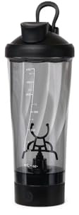 Zomanon Electric Protein Shaker, Portable Vortex Blender Cup USB Rechargeable Shaker for Protein Drinks, 700 ml (Black)