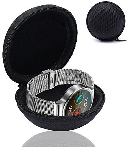 Smartwatch Tasche passend für Motorola Moto 360 | Schutz Hülle Fitnesstracker Armband Uhr Hart Schale Etui | Box Case