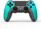 NK Wireless Controller für PS4 / PS3 / PC/Mobile - Wireless Controller mit Vibration, 6-Achsen-Erkennungsfunktion, LED-Licht, Touchpanel, Kopfhörerbuchse, inkl. Ladekabel - Blau
