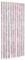 vidaXL Rideau Anti-Mouches, Store Anti-Insectes avec Crochet, Rideau de Porte Longueur et Largeur Réglables, Gris Argenté et Rose 100x220 cm Chenille
