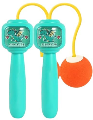 Corda per saltare senza fili dal design dei cartoni animati, corda per saltare senza fili ponderata portatile, corda per saltare creativa senza fili con manici regolabili per ragazze e ragazzi