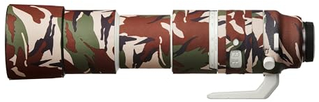 EasyCover - Lens Oak - Protezione per obiettivo - Protezione per l'obiettivo della fotocamera - Canon RF 200-800mm F/6.3-9 IS - Camuffamento Verde