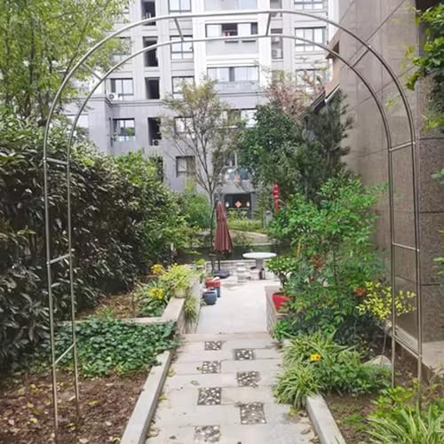 GLFNB Gartenbogen Metall Gartenbogen Spalier Robustes Wetterbeständiges Metall Kletterpflanzen Innen Außen Stützbögen, Garteneingänge Dekoration Bogenständer,350 * 240 cm