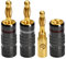 ECHOBUY 14 Stück Bananenstecker 24k Vergoldet Banana Steckverbinder Schraubbar für Lautsprecherkabel HiFi Receiver, HiFi-Boxen, Verstärker/Endstufen, Receiver/Stereoanlagen