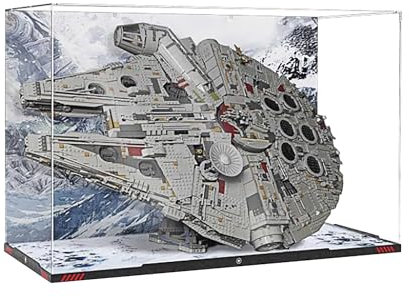 Acryl-Vitrine für Lego 75192 Millennium Falcon / 75313 at-at Armored Walker, 3 mm staubdichte Displaybox, Vitrine kompatibel mit Lego 75192 75313 (Modell nicht im Lieferumfang enthalten) (75192)