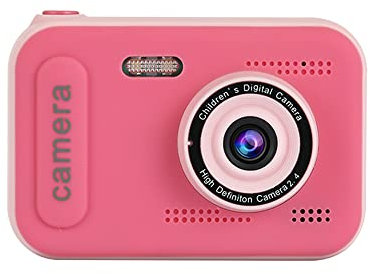 Hanzete 1080P Mini Kids Digital Camera Digital Video Camera for Kids Dual Lens 2.4 Inch IPS Screen Built-in Battery Cute Photo Frames Interesting Games with Neck Strap Birthday Christmas Boys Girls